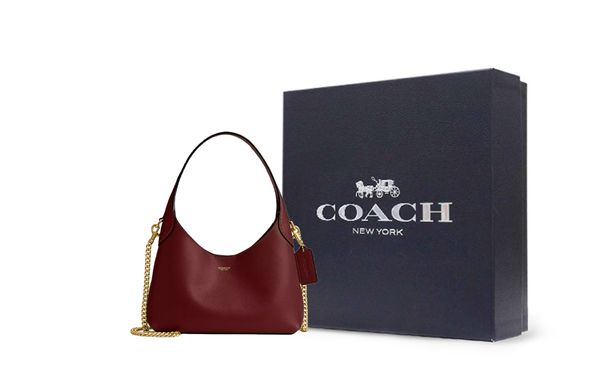 COACH Brooklyn Grained RUBY RED