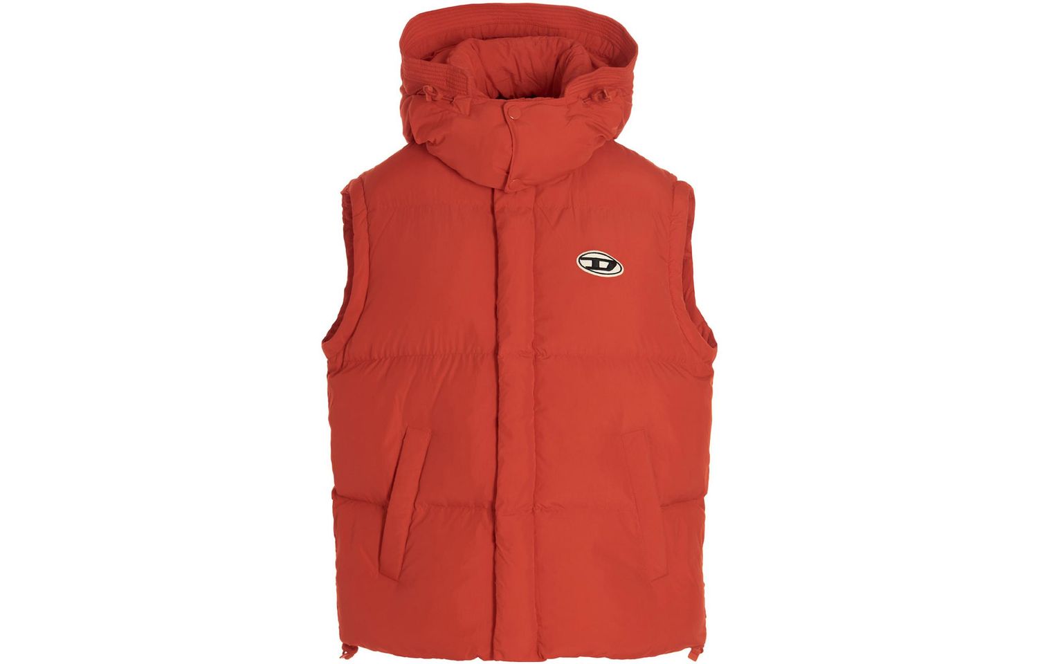 DIESEL Red Men's Gilets DIESEL