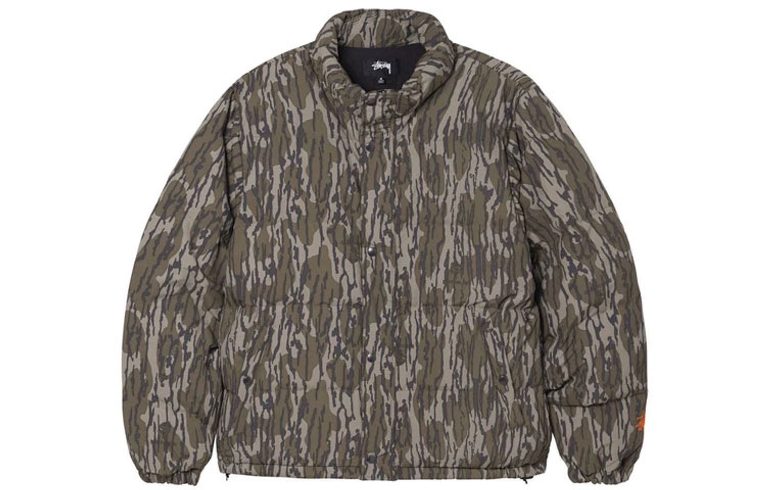 Stussy Mossy Oak Down Puffer Jacket Logo   