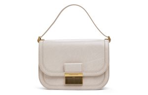 CHARLES&KEITH ck  PU    Dark Moss/Black/Oat
