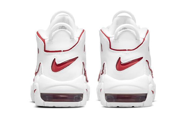 Nike Air More Uptempo "White Varsity Red Outline" GS 2021